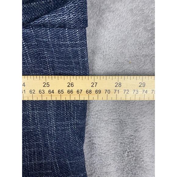 Oak Hill Blazer Mens 2XL Navy Stretch Polka Dot Lined Suit Jacket Career Classic - Picture 12 of 15